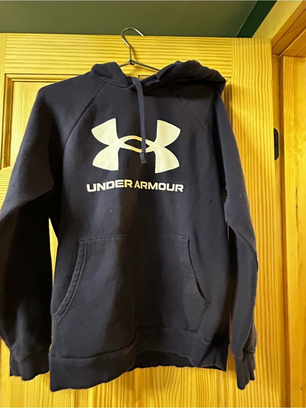 Men’s Under Armour Navy Blue Logo Hoodie XS